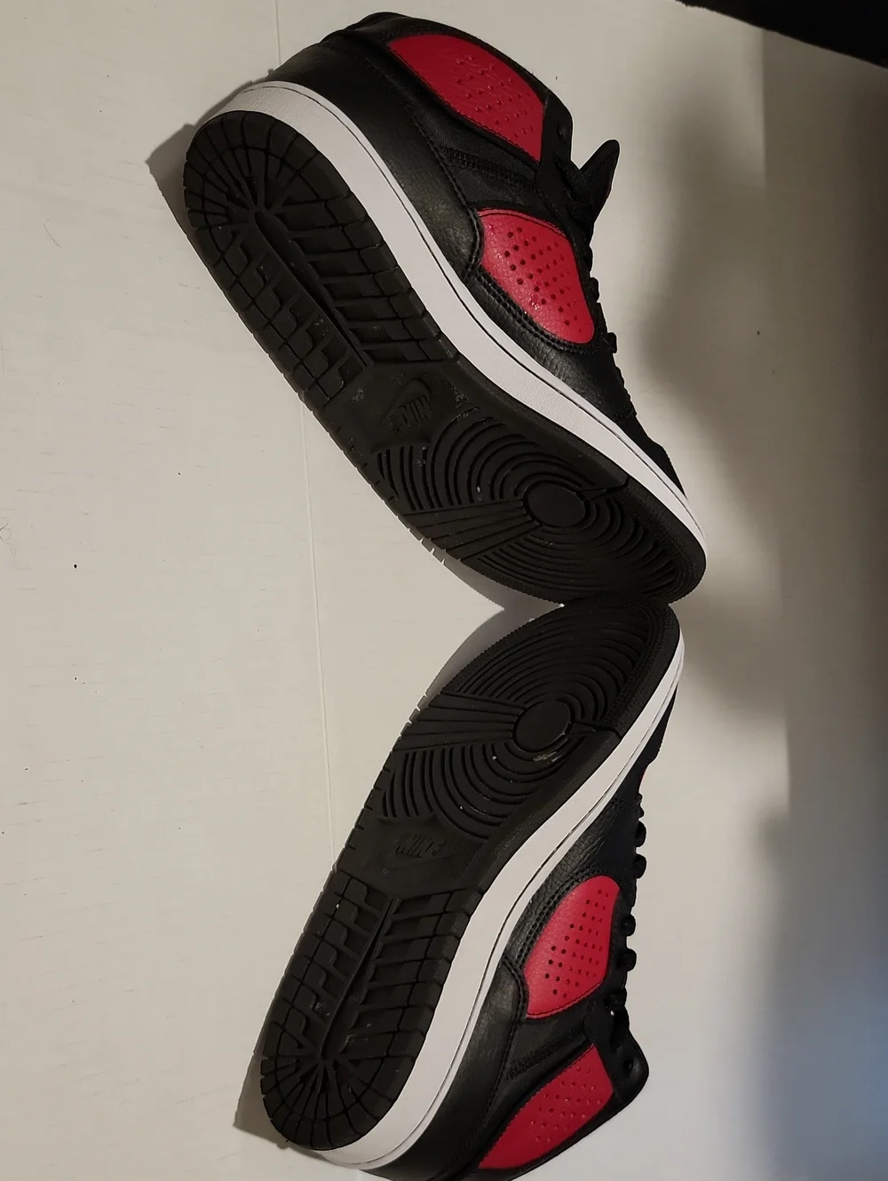 Nike Air Jordan Men’s High-Top Sneakers - Black and Red